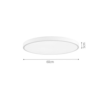 InLight Πλαφονιέρα οροφής LED 36W 3CCT (by switch on base) από γκρί μέταλλο και ακρυλικό D:60cm (42035-B-Gray) InLight Πλαφονιέρα οροφής LED 36W 3CCT (by switch on base) από γκρί μέταλλο και ακρυλικό D:60cm (42035-B-Gray)