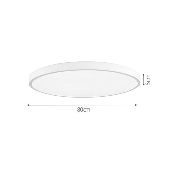 InLight Πλαφονιέρα οροφής LED 50W 3CCT (by switch on base) από γκρί μέταλλο και ακρυλικό D:80cm (42035-A-Gray) InLight Πλαφονιέρα οροφής LED 50W 3CCT (by switch on base) από γκρί μέταλλο και ακρυλικό D:80cm (42035-A-Gray)
