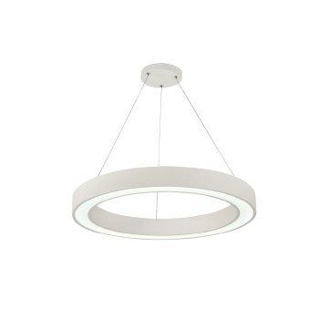 InLight Κρεμαστό φωτιστικό LED 68W 3CCT (by switch on base) σε λευκή απόχρωση D:60cm (6073-60-WH) InLight Κρεμαστό φωτιστικό LED 68W 3CCT (by switch on base) σε λευκή απόχρωση D:60cm (6073-60-WH)