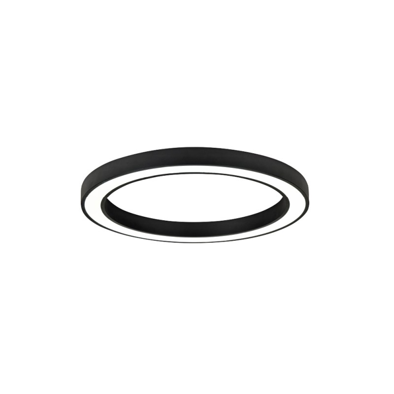 InLight Κρεμαστό φωτιστικό LED 88W 3CCT (by switch on base) σε μαύρη απόχρωση D:80cm (6073-80-BL) InLight Κρεμαστό φωτιστικό LED 88W 3CCT (by switch on base) σε μαύρη απόχρωση D:80cm (6073-80-BL)