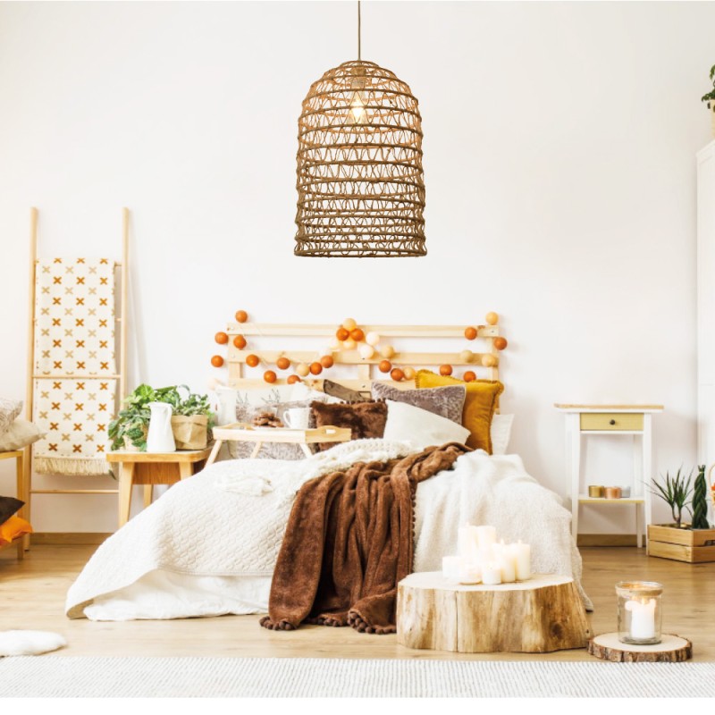 InLight Κρεμαστό Φωτιστικό από σχοινί 1xE27 D:35cm (4048-B) InLight Κρεμαστό Φωτιστικό από σχοινί 1xE27 D:35cm (4048-B)