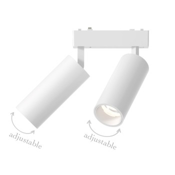 InLight Φωτιστικό LED 2x9W 3000K για Ultra-Thin μαγνητική ράγα σε λευκή απόχρωση D:16cmX4,4cm (T03801-WH) InLight Φωτιστικό LED 2x9W 3000K για Ultra-Thin μαγνητική ράγα σε λευκή απόχρωση D:16cmX4,4cm (T03801-WH)