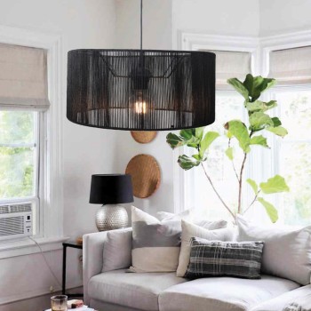 Inlight Κρεμαστό φωτιστικό με καπέλο απο ίνα 1xE27 D:60cm (4056-A) Inlight Κρεμαστό φωτιστικό με καπέλο απο ίνα 1xE27 D:60cm (4056-A)