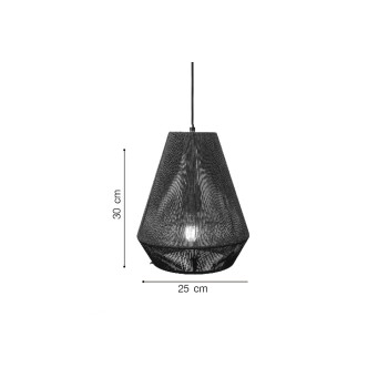 Inlight Κρεμαστό φωτιστικό με καπέλο απο ίνα 1xE27 D:25cm (4057-C) Inlight Κρεμαστό φωτιστικό με καπέλο απο ίνα 1xE27 D:25cm (4057-C)
