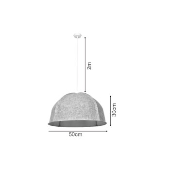Inlight Acoustic Light 1xE27 Pendant Light D:50x30cm (4061) Inlight Acoustic Light 1xE27 Pendant Light D:50x30cm (4061)