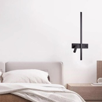 Inlight Επιτοίχιο φωτιστικό LED 10W & 3W 3CCT από μαύρο μέταλλο (43047-BL) Inlight Επιτοίχιο φωτιστικό LED 10W & 3W 3CCT από μαύρο μέταλλο (43047-BL)