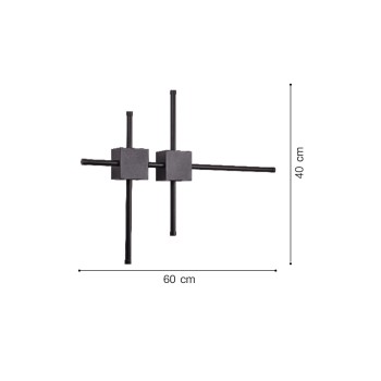 Inlight Επιτοίχιο φωτιστικό LED 21W 3CCT από μαύρο μέταλλο (43048-BL) Inlight Επιτοίχιο φωτιστικό LED 21W 3CCT από μαύρο μέταλλο (43048-BL)