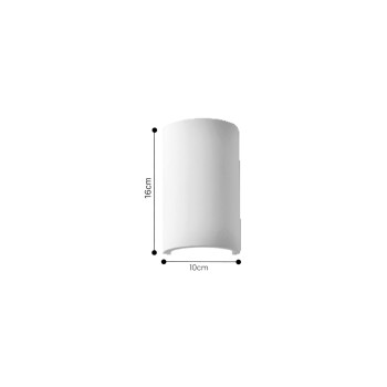 Inlight Επιτοίχιο φωτιστικό λευκό από γύψο 1XG9 D:21,5cm (43051-White) Inlight Επιτοίχιο φωτιστικό λευκό από γύψο 1XG9 D:21,5cm (43051-White)