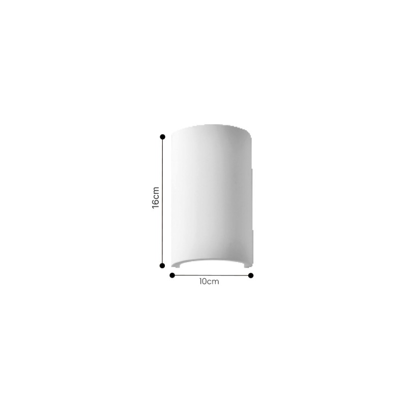 Inlight Επιτοίχιο φωτιστικό λευκό από γύψο 1XG9 D:21,5cm (43051-White) Inlight Επιτοίχιο φωτιστικό λευκό από γύψο 1XG9 D:21,5cm (43051-White)