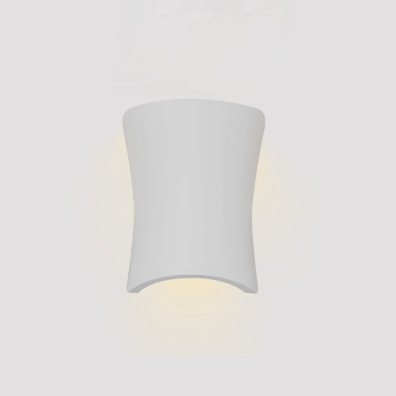 Inlight Επιτοίχιο φωτιστικό λευκό από γύψο 1XE14 D:21,5cm (43053-White) Inlight Επιτοίχιο φωτιστικό λευκό από γύψο 1XE14 D:21,5cm (43053-White)