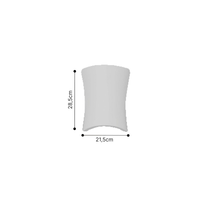 Inlight Επιτοίχιο φωτιστικό λευκό από γύψο 1XE14 D:21,5cm (43053-White) Inlight Επιτοίχιο φωτιστικό λευκό από γύψο 1XE14 D:21,5cm (43053-White)