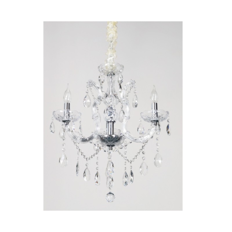 Inlight Κρεμαστό φωτιστικό από χρώμιο μέταλλο γυαλί και κρύσταλλα 3XE14 D:45cm (5244-3-Χρώμιο) Inlight Κρεμαστό φωτιστικό από χρώμιο μέταλλο γυαλί και κρύσταλλα 3XE14 D:45cm (5244-3-Χρώμιο)