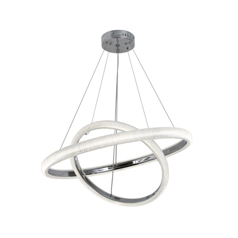 Inlight Κρεμαστό φωτιστικό LED 60W 3CCT (by switch on base) σε χρώμιο D:60cm (6102-Chrome) Inlight Κρεμαστό φωτιστικό LED 60W 3CCT (by switch on base) σε χρώμιο D:60cm (6102-Chrome)