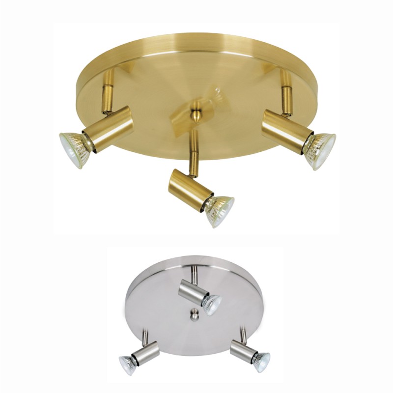 InLight Επιτοίχιο σποτ από μέταλλο σε οξυντέ απόχρωση 3XGU10 D:25cm (9075-3Φ-Οξυντέ) InLight Επιτοίχιο σποτ από μέταλλο σε οξυντέ απόχρωση 3XGU10 D:25cm (9075-3Φ-Οξυντέ)