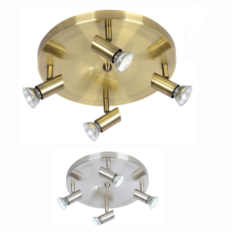 InLight Επιτοίχιο σποτ από μέταλλο σε οξυντέ απόχρωση 4XGU10 D:30cm (9075-4Φ-Οξυντέ) InLight Επιτοίχιο σποτ από μέταλλο σε οξυντέ απόχρωση 4XGU10 D:30cm (9075-4Φ-Οξυντέ)