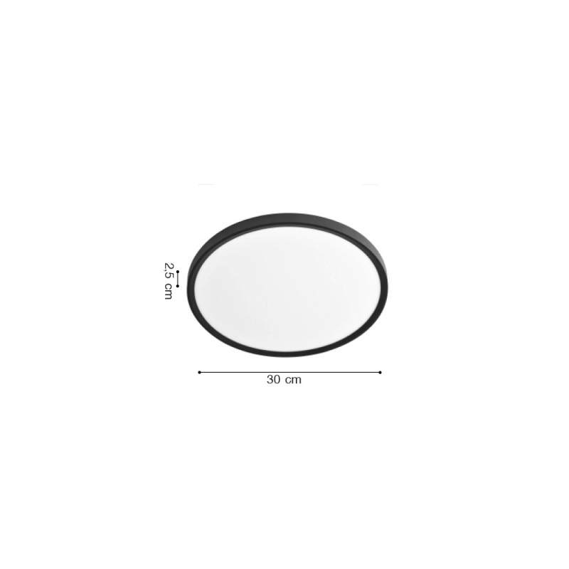 Inlight Πλαφονιέρα οροφής LED 24W 3CCT (by switch on base) σε λευκή απόχρωση D:30x2,5cm (42036-D-White) Inlight Πλαφονιέρα οροφής LED 24W 3CCT (by switch on base) σε λευκή απόχρωση D:30x2,5cm (42036-D-White)