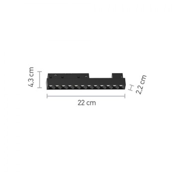 Inlight Φωτιστικό LED 12W 3CCT για μαγνητική ράγα σε μαύρη απόχρωση D:22X2,4X4,3cm (TM0050-Black) Inlight Φωτιστικό LED 12W 3CCT για μαγνητική ράγα σε μαύρη απόχρωση D:22X2,4X4,3cm (TM0050-Black)