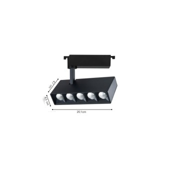 InLight Σποτ 20W μονοφασικής ράγας σε λεύκο χρώμα (T1-05800-White) InLight Σποτ 20W μονοφασικής ράγας σε λεύκο χρώμα (T1-05800-White)