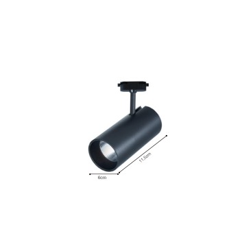 InLight Σποτ 20W μονοφασικής ράγας σε λεύκο χρώμα (T1-05500-White) InLight Σποτ 20W μονοφασικής ράγας σε λεύκο χρώμα (T1-05500-White)