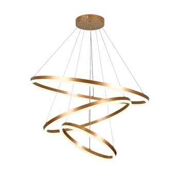 Inlight Κρεμαστό φωτιστικό LED 100W 3CCT (by switch on base) D:60cm (6095-A-Golden) Inlight Κρεμαστό φωτιστικό LED 100W 3CCT (by switch on base) D:60cm (6095-A-Golden)