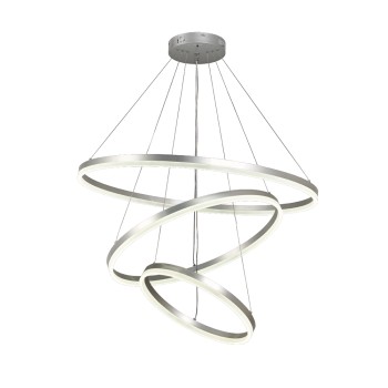 Inlight Κρεμαστό φωτιστικό LED 100W 3CCT (by switch on base)  D:60cm (6095-A-Silver) Inlight Κρεμαστό φωτιστικό LED 100W 3CCT (by switch on base)  D:60cm (6095-A-Silver)