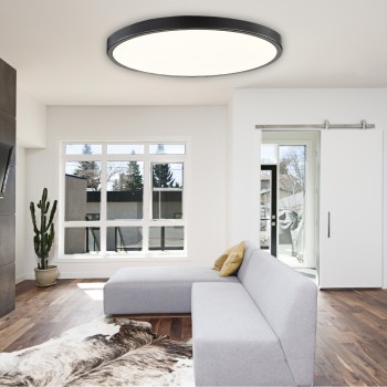 InLight Πλαφονιέρα οροφής LED 20W 3CCT (by switch on base) από λευκό μέταλλο και ακρυλικό D:30cm (42035-D-White) InLight Πλαφονιέρα οροφής LED 20W 3CCT (by switch on base) από λευκό μέταλλο και ακρυλικό D:30cm (42035-D-White)