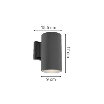 it-Lighting Candler E27 Up or Down Outdoor Light in Anthracite  Color (80203744) it-Lighting Candler E27 Up or Down Outdoor Light in Anthracite  Color (80203744)