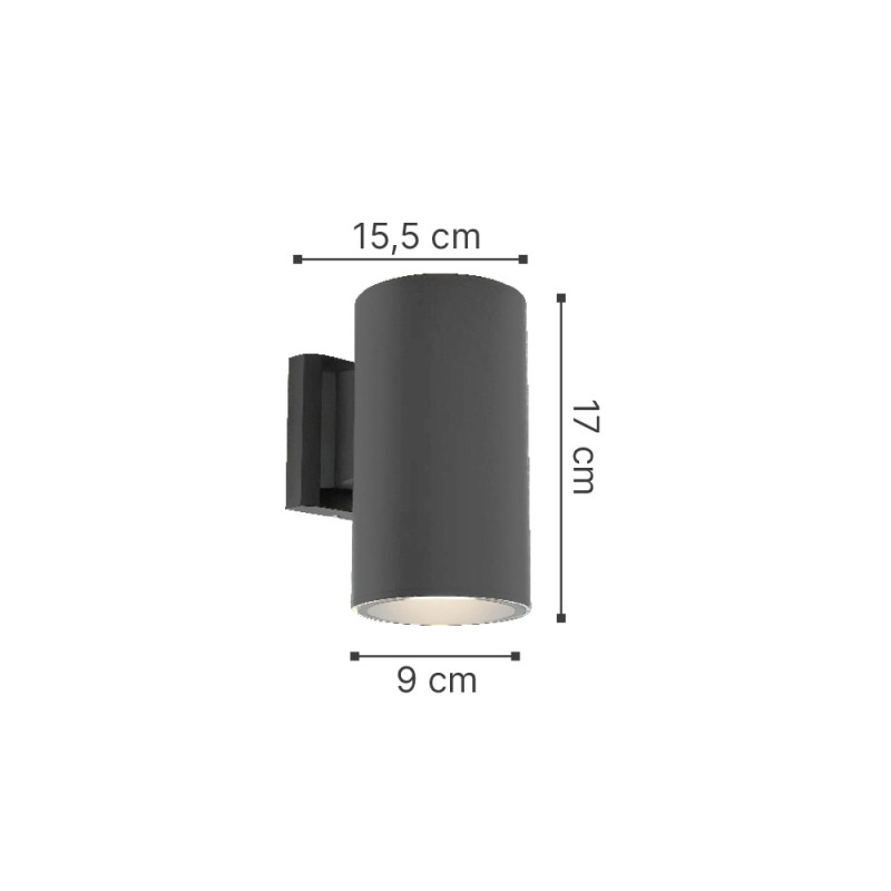 it-Lighting Candler E27 Up or Down Outdoor Light in Gray Color (80203734) it-Lighting Candler E27 Up or Down Outdoor Light in Gray Color (80203734)