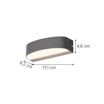 InLight Caror - LED 9W 3CCT Up and Down Outdoor Light in White Color (80204020) InLight Caror - LED 9W 3CCT Up and Down Outdoor Light in White Color (80204020)