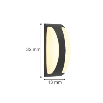 InLight Wildwood - E27 Outdoor Wall Lamp in Grey Color (80203634) InLight Wildwood - E27 Outdoor Wall Lamp in Grey Color (80203634)
