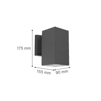 it-Lighting Elarbee E27 Outdoor Wall Lamp with Up or Down light Anthracite (80203844) it-Lighting Elarbee E27 Outdoor Wall Lamp with Up or Down light Anthracite (80203844)