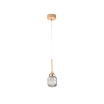 Inlight Κρεμαστό φωτιστικό LED 10W από χρυσαφί μέταλλο και ακρυλικό D:10x200cm (4077-1) Inlight Κρεμαστό φωτιστικό LED 10W από χρυσαφί μέταλλο και ακρυλικό D:10x200cm (4077-1)