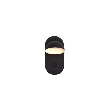 Inlight Επιτοίχιο φωτιστικό LED 7W 3000K από μαύρο μέταλλο D:22x14cm (43062) Inlight Επιτοίχιο φωτιστικό LED 7W 3000K από μαύρο μέταλλο D:22x14cm (43062)