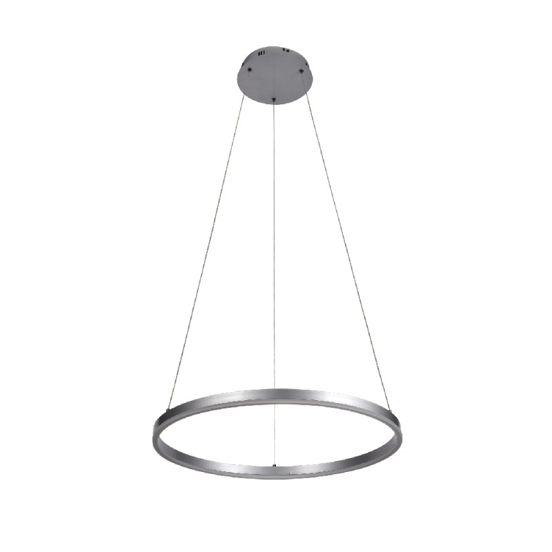 Inlight Κρεμαστό φωτιστικό LED 36W 3CCT (by switch on base) D:80cm (6095-AB-Silver) Inlight Κρεμαστό φωτιστικό LED 36W 3CCT (by switch on base) D:80cm (6095-AB-Silver)