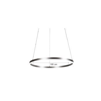 Inlight Κρεμαστό φωτιστικό LED 45W 3CCT (by switch on base) D:100cm (6095-AA-Black) Inlight Κρεμαστό φωτιστικό LED 45W 3CCT (by switch on base) D:100cm (6095-AA-Black)