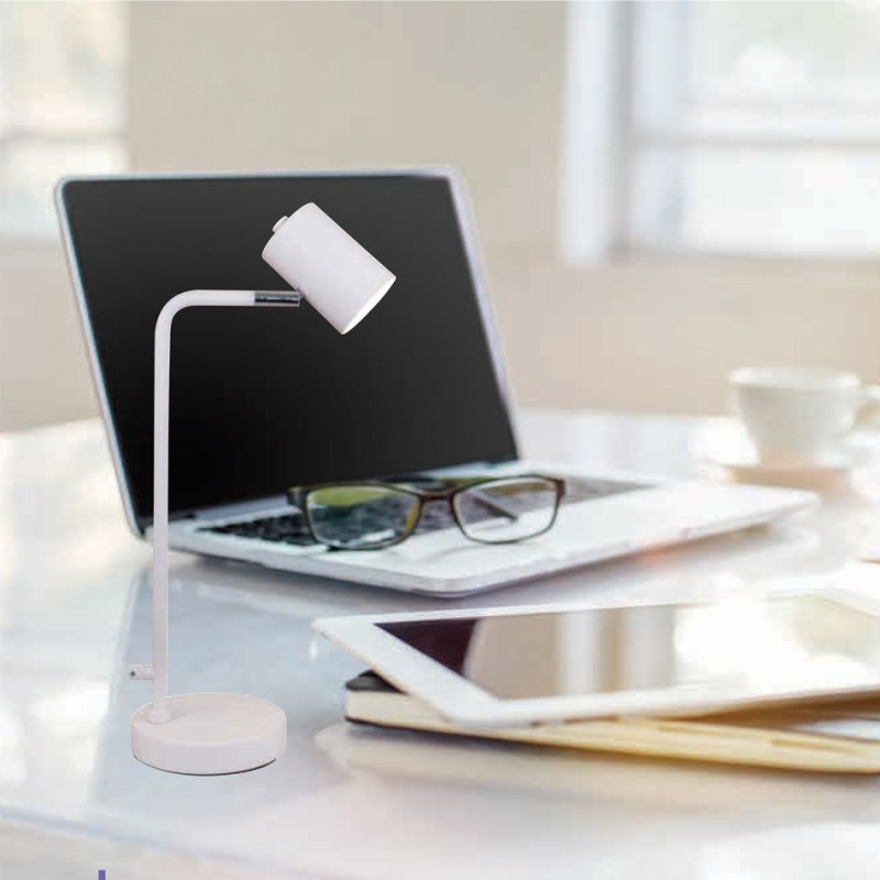 InLight Επιτραπέζιο φωτιστικό σε λευκό χρώμα 1XGU10 D:33cm (3015-WH) InLight Επιτραπέζιο φωτιστικό σε λευκό χρώμα 1XGU10 D:33cm (3015-WH)