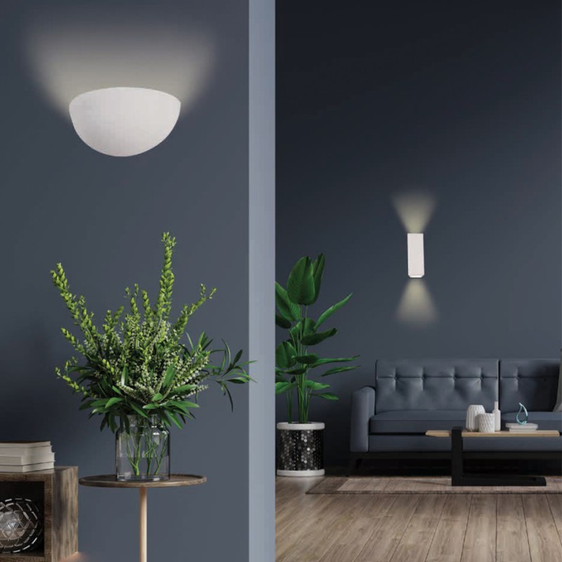InLight Επιτοίχιο φωτιστικό λευκό από γύψο 2XGU10 D:16cm (43033) InLight Επιτοίχιο φωτιστικό λευκό από γύψο 2XGU10 D:16cm (43033)