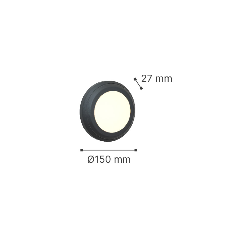 it-Lighting Jocassee LED 3.5W 3CCT Outdoor Wall Lamp White D:15cmx2.7cm (80201420) it-Lighting Jocassee LED 3.5W 3CCT Outdoor Wall Lamp White D:15cmx2.7cm (80201420)
