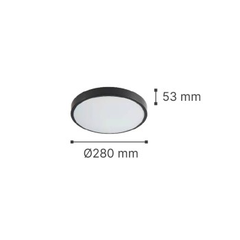 it-Lighting Torch LED 18W 3CCT Outdoor Ceiling Light Anthracite D:28cmx5,3cm (80300340) it-Lighting Torch LED 18W 3CCT Outdoor Ceiling Light Anthracite D:28cmx5,3cm (80300340)
