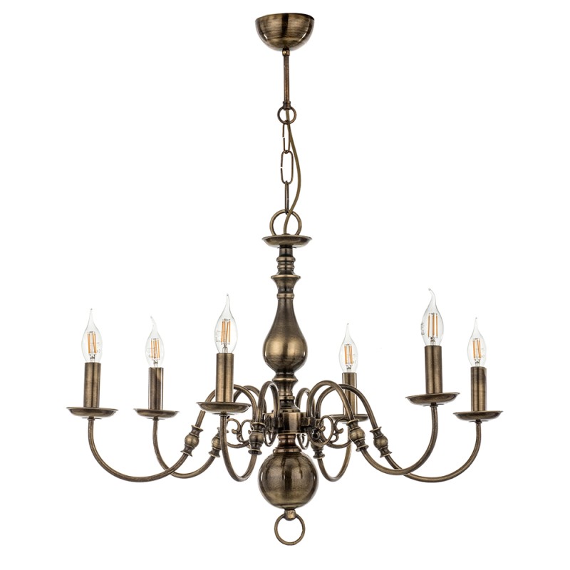 InLight Κρεμαστό φωτιστικό από οξυντέ μέταλλο 6XE14 D:70cm (5309-6) InLight Κρεμαστό φωτιστικό από οξυντέ μέταλλο 6XE14 D:70cm (5309-6)