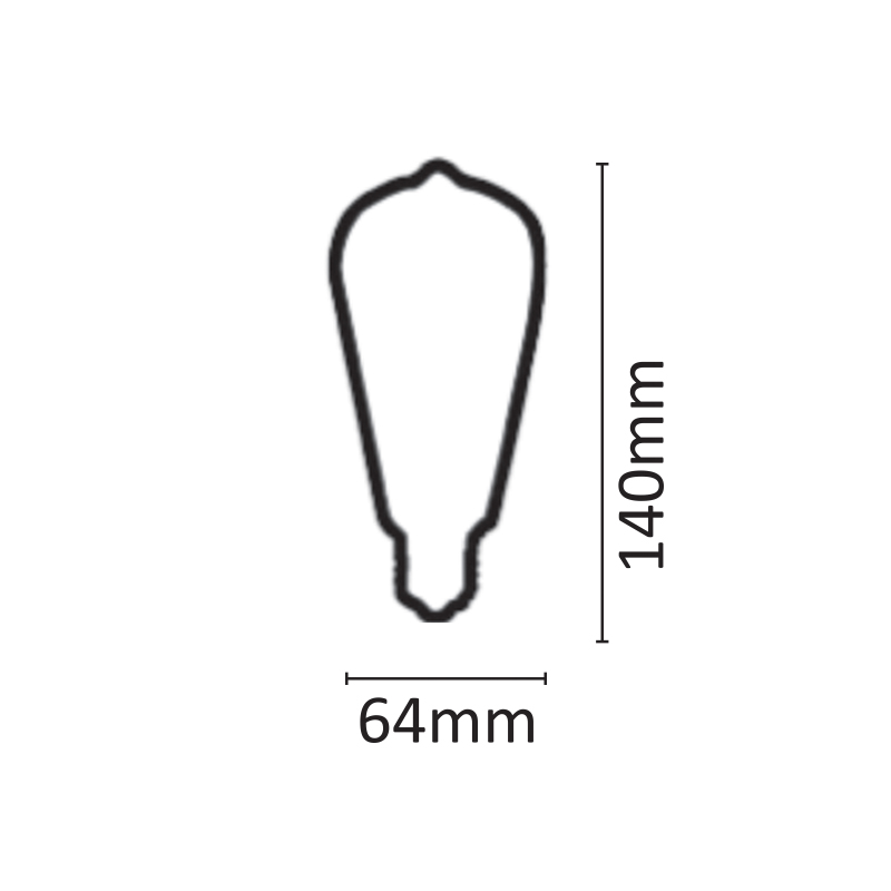 InLight E27 LED Filament ST64 8watt  (7.27.08.26.1) InLight E27 LED Filament ST64 8watt  (7.27.08.26.1)