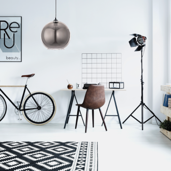 InLight Κρεμαστό φωτιστικό από φιμέ γυαλί 1XE27 D:30cm (4355-Α) InLight Κρεμαστό φωτιστικό από φιμέ γυαλί 1XE27 D:30cm (4355-Α)