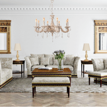 InLight Κρεμαστό φωτιστικό από μέταλλο σε μπεζ πατίνα και κρύσταλλα 8XE14 D:65cm (5304-8) InLight Κρεμαστό φωτιστικό από μέταλλο σε μπεζ πατίνα και κρύσταλλα 8XE14 D:65cm (5304-8)