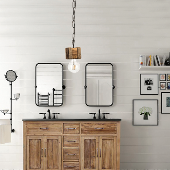 InLight Κρεμαστό φωτιστικό από ξύλο και σχοινί 1XE27 D:10cm (5318-1) InLight Κρεμαστό φωτιστικό από ξύλο και σχοινί 1XE27 D:10cm (5318-1)