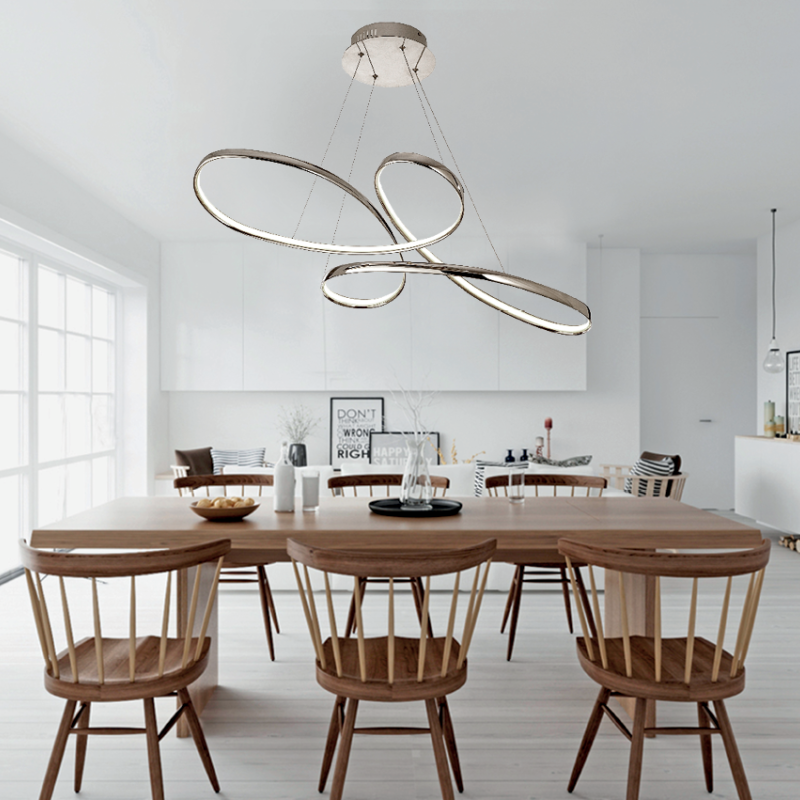 InLight Κρεμαστό φωτιστικό LED 56W 3CCT (by switch) από αλουμίνιο σε χρώμιο απόχρωση D:100cm (6151-CH) InLight Κρεμαστό φωτιστικό LED 56W 3CCT (by switch) από αλουμίνιο σε χρώμιο απόχρωση D:100cm (6151-CH)