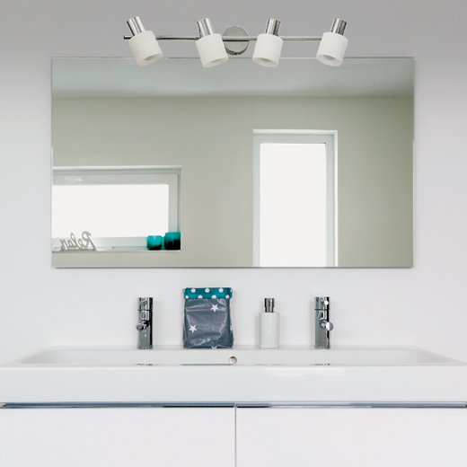 InLight Επιτοίχιο σποτ από μέταλλο σε απόχρωση λευκής πατίνας 4XE14 D:62cm (9079-4Φ-Λευκή Πατίνα) InLight Επιτοίχιο σποτ από μέταλλο σε απόχρωση λευκής πατίνας 4XE14 D:62cm (9079-4Φ-Λευκή Πατίνα)