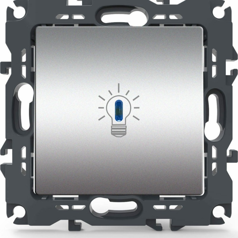 Aca Prime Μπουτόν Κλιμακοστασίου σε Matte Aluminium 1000112003 Aca Prime Μπουτόν Κλιμακοστασίου σε Matte Aluminium 1000112003