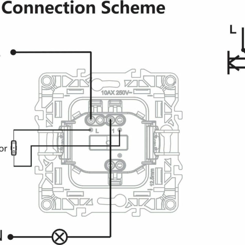 Aca Μπουτόν Κουδουνιού σε Matte Aluminium 1000112103