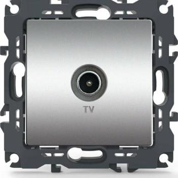 Aca Prime Πρίζα Κεραίας Τηλεόρασης Διελεύσεως σε Matte Aluminium χρώμα 1000114103 Aca Prime Πρίζα Κεραίας Τηλεόρασης Διελεύσεως σε Matte Aluminium χρώμα 1000114103