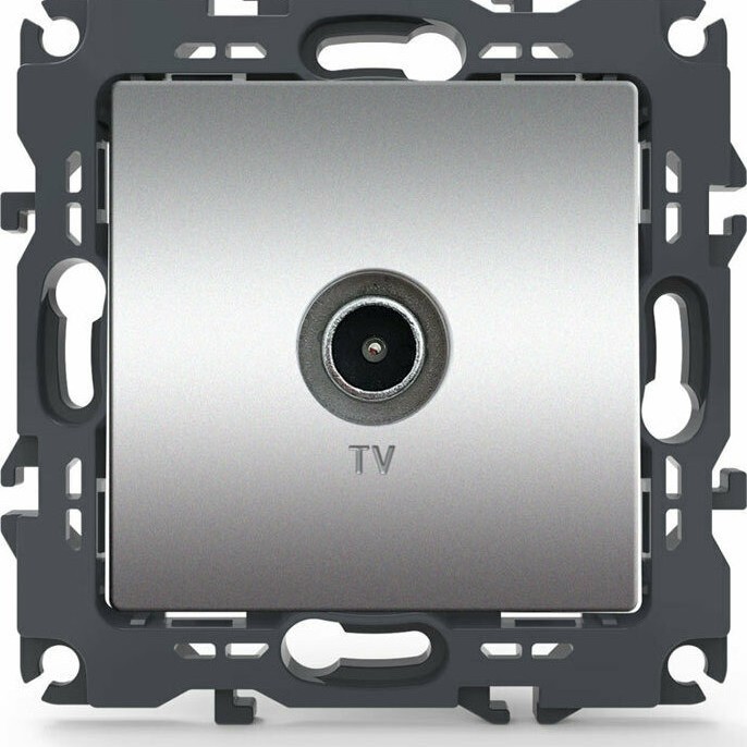 Aca Prime Πρίζα Κεραίας Τηλεόρασης Τερματική σε Matte Aluminium χρώμα 1000114003 Aca Prime Πρίζα Κεραίας Τηλεόρασης Τερματική σε Matte Aluminium χρώμα 1000114003